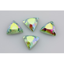 Green Ab Flat Back Stones with Two Holes